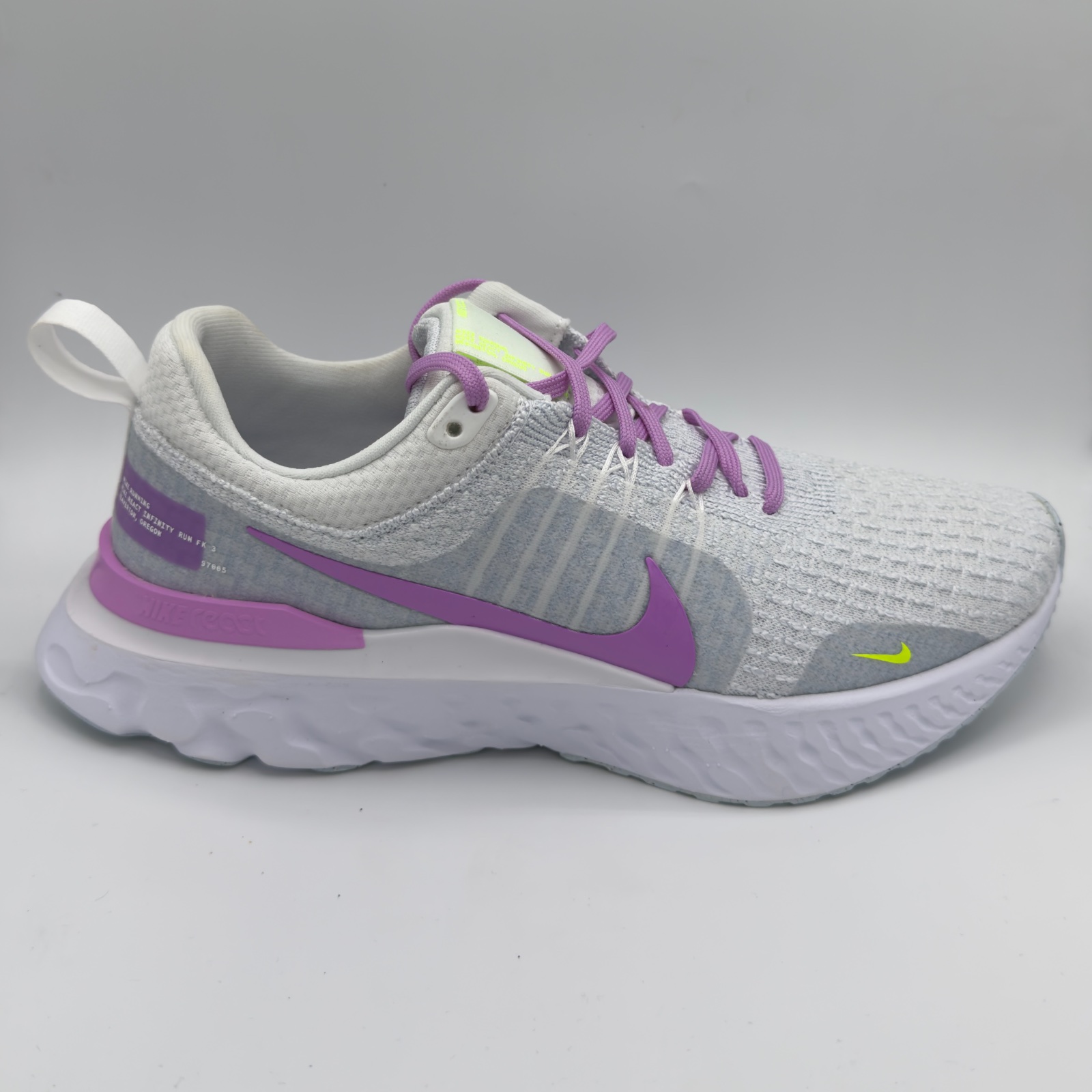 Nike React Infinity Run Grey Rush Fuchsia